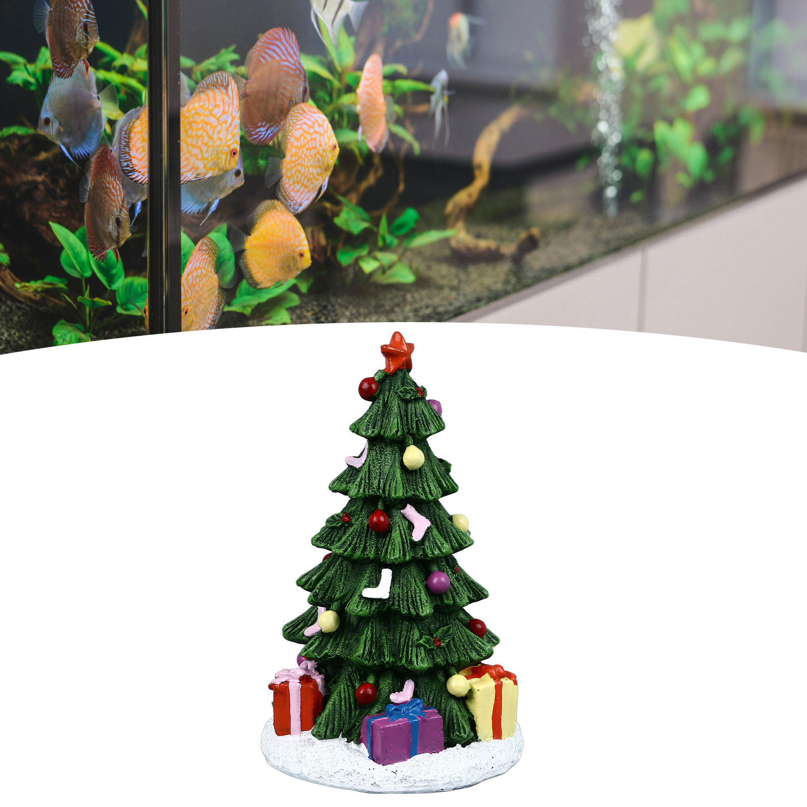 Aquarium Planted Substrate - ZK20 Christmas Fish Tank Ornament Exquisite