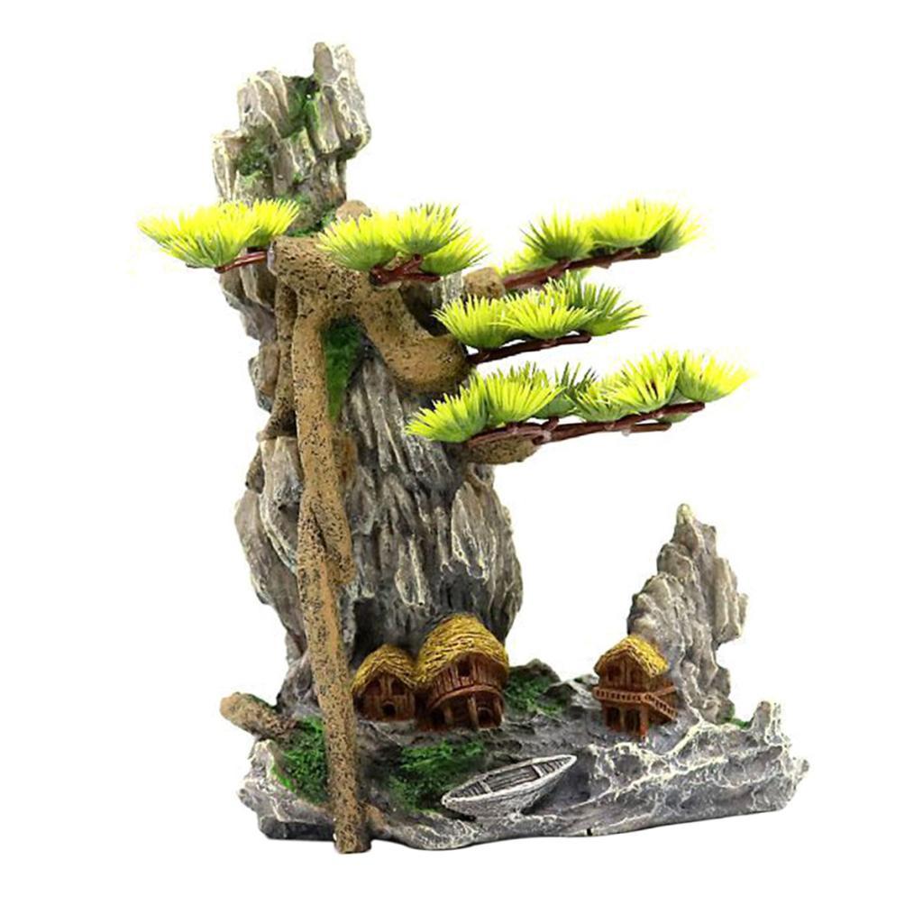 Aquarium Planted Wood - شجرة الكهف الزواحف كهف شجرة جذع