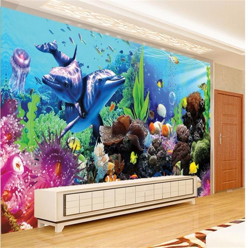 Planted Aquarium Wallpaper - ورق جدران ثلاثي الأبعاد مخصص من