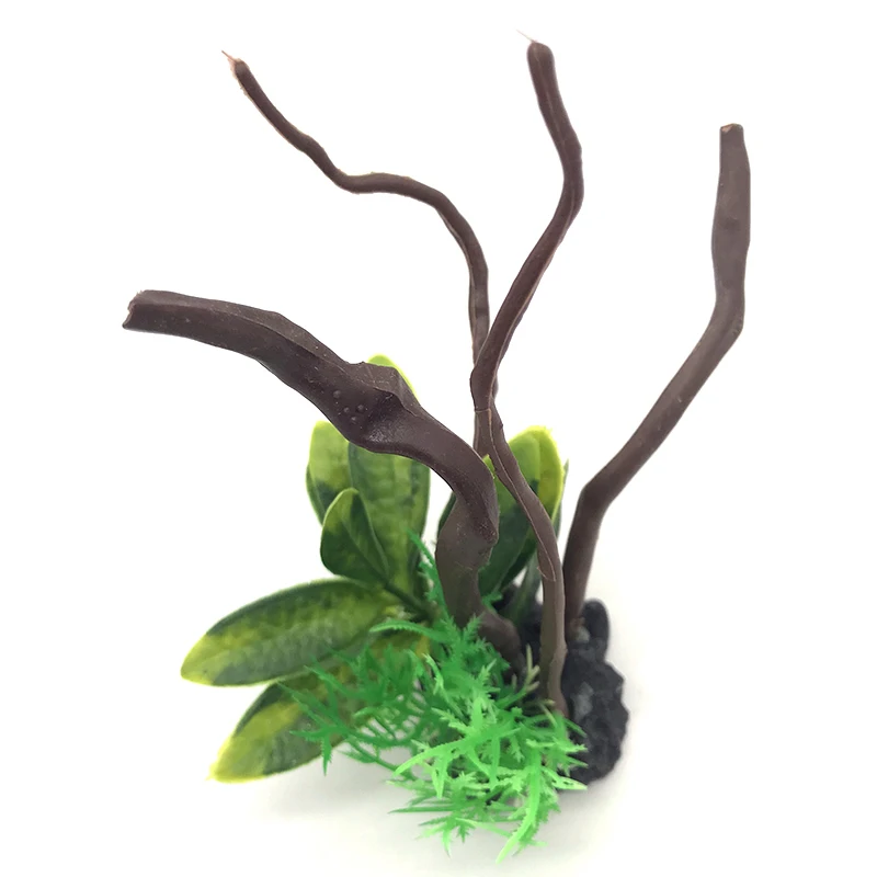 Aquarium Planted Wood - زينات محاكاة لحوض السمك ، غير