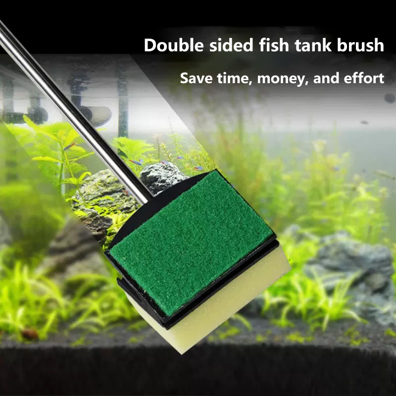 Planted Aquarium Algae Remover - فرشاة تنظيف زجاج حوض السمك العائمة