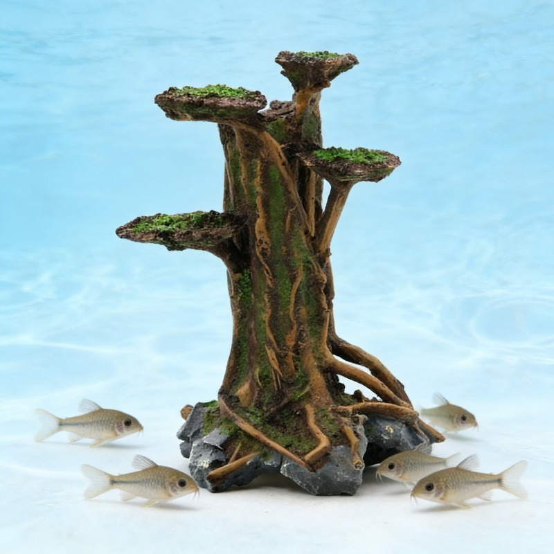 Aquarium Planted Wood - شجرة طحالب اصطناعية، خشب عائم لتزيين
