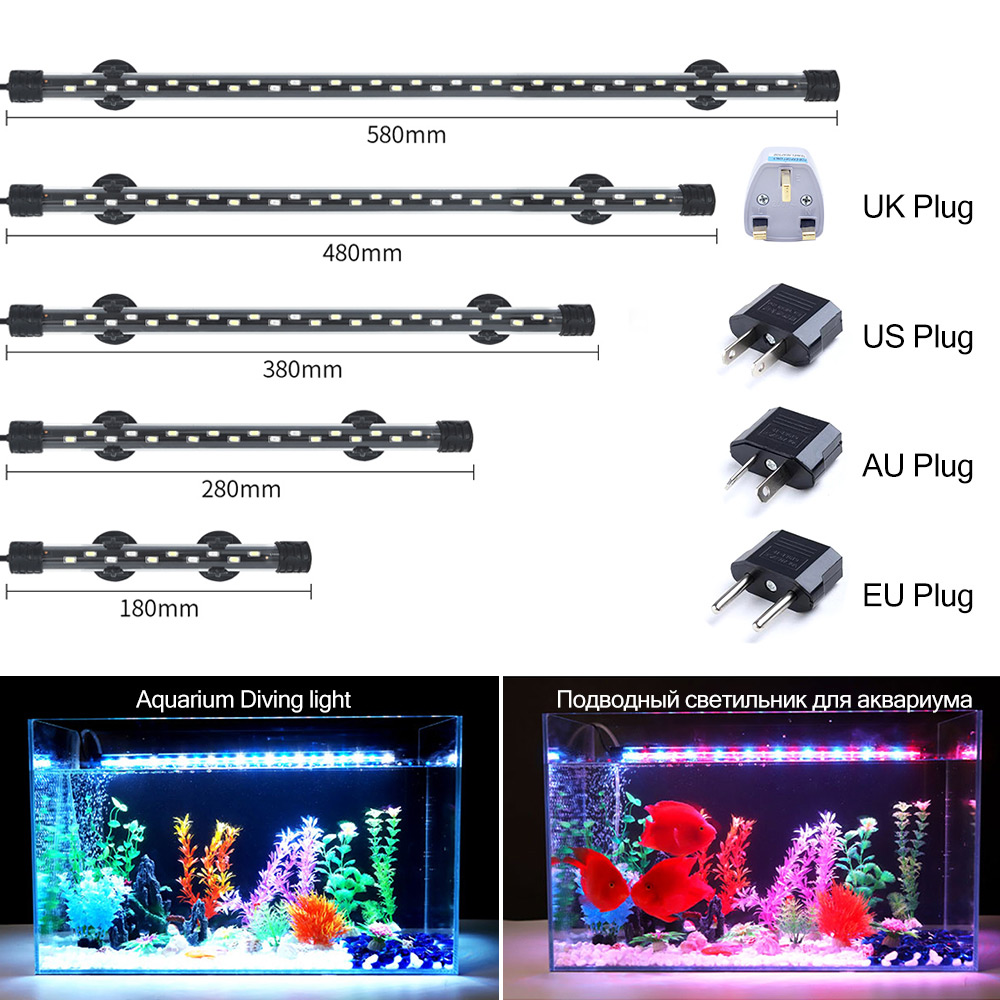 Aquarium Planted Substrate - 90-260 فولت حوض السمك ضوء LED