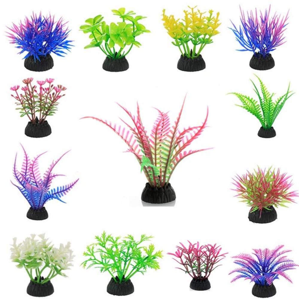 نباتات اصطناعية بلاستيكية للأح - مراجعة Aquarium Planted Background وسعره