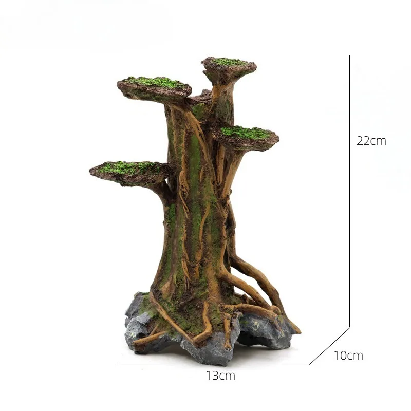 شجرة طحلب صناعية من الراتنج عل - مراجعة Aquarium Planted Wood وسعره