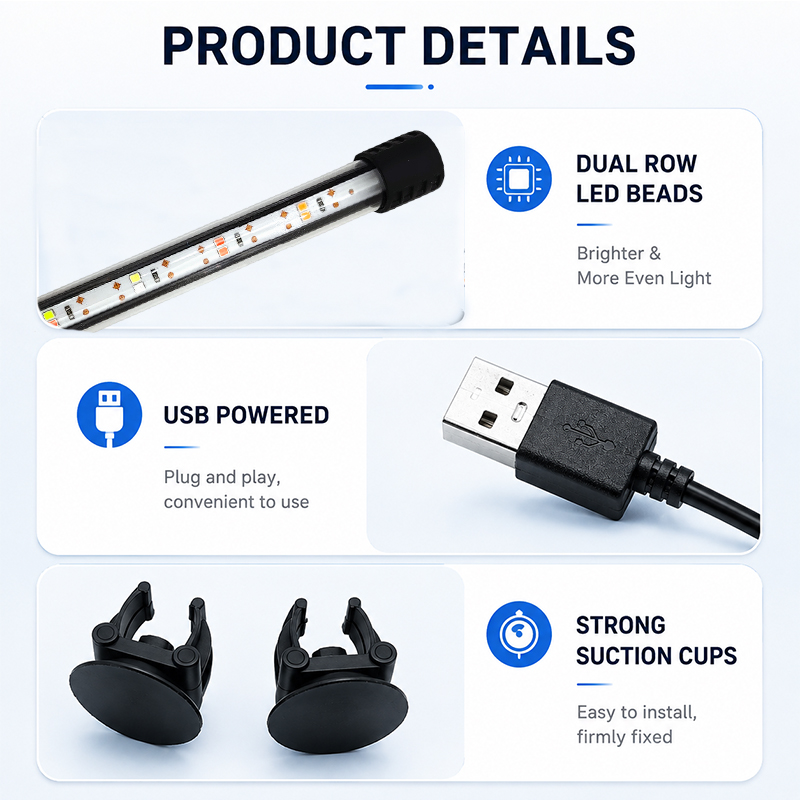 شريط إضاءة LED كامل الطيف بطول - مراجعة Aquarium Planted Substrate وسعره