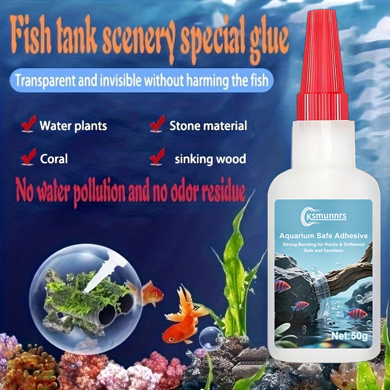 غراء لتنسيق أحواض السمك، لاصق  - مراجعة Aquarium Planted Wood وسعره