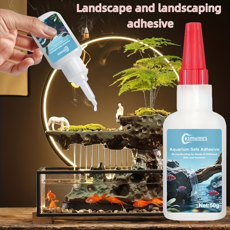 غراء لتنسيق أحواض السمك، لاصق  - مراجعة Aquarium Planted Wood وسعره