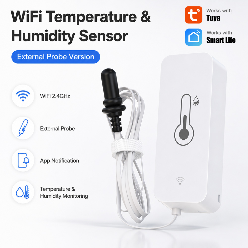 Tuya WiFi مستشعر درجة الحرارة  - مراجعة Aquarium Plant Original وسعره