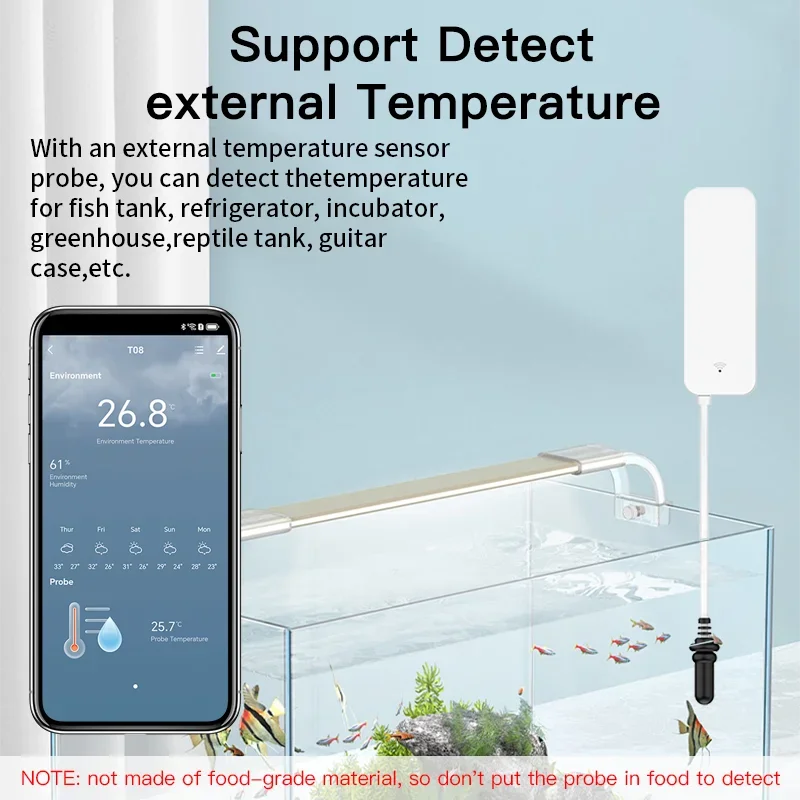 Tuya WiFi مستشعر درجة الحرارة  - مراجعة Aquarium Plant Original وسعره
