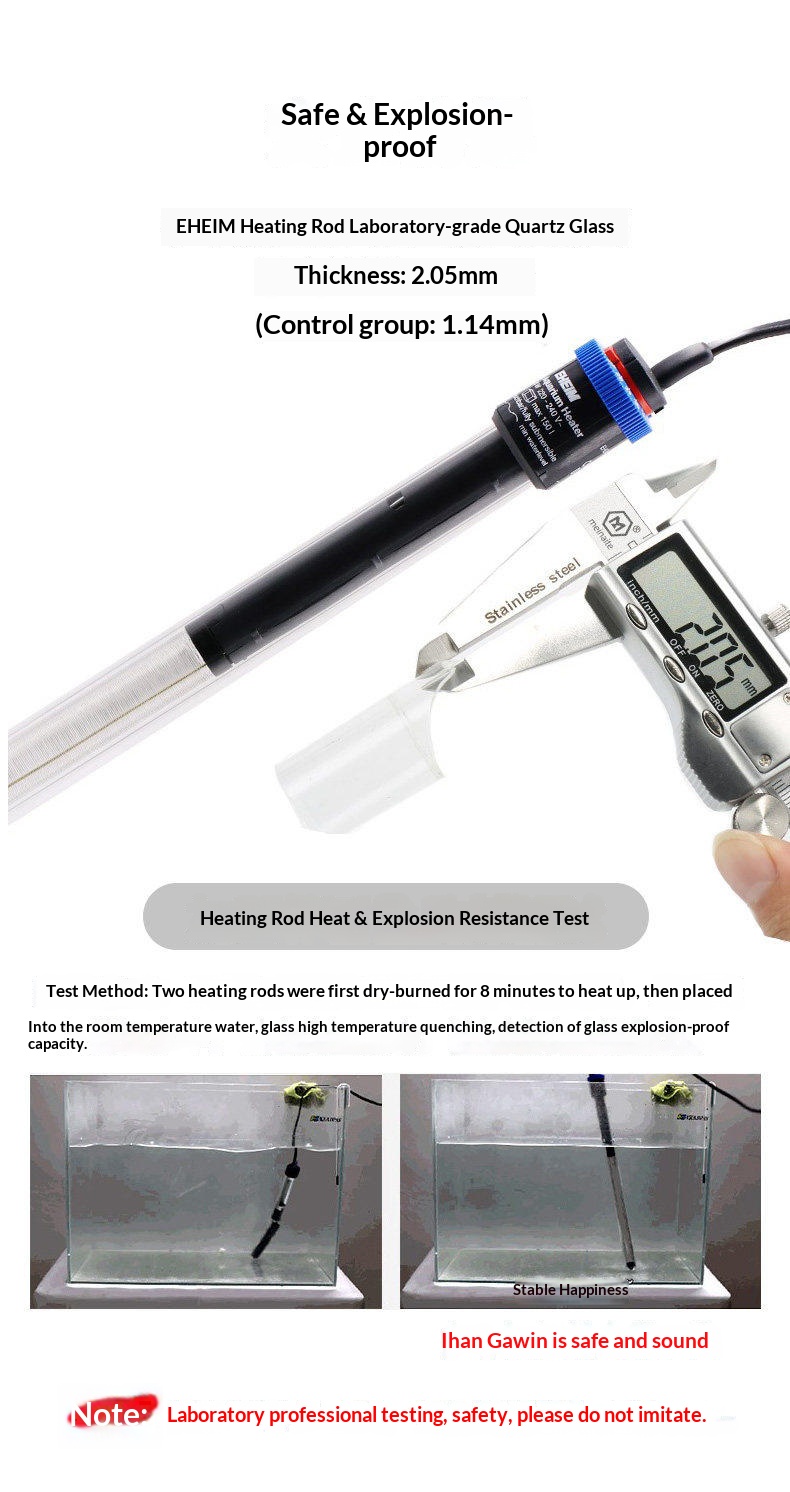 قضيب تسخين كلاسيكي مقاوم للانف - مراجعة Planted Aquarium Water Temperature وسعره