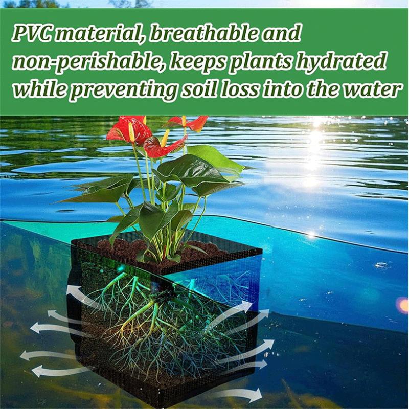 4 قطع سلال زراعة شبكية سوداء ل - مراجعة Aquarium Plant Original وسعره