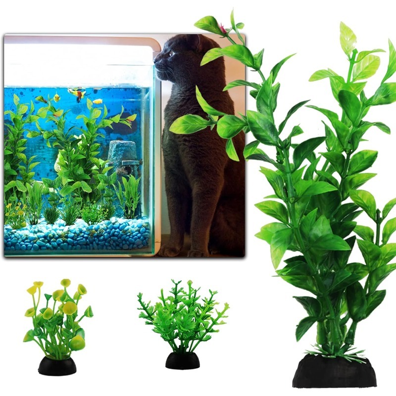 10 قطع/مجموعة نباتات بلاستيكية - مراجعة Aquarium Plant Vine وسعره